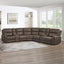 Gaia - 7 Piece P2 Power Sectional - Brown