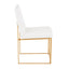 Fuji - Contemporary Stylish Frame, High Back Dining Chair (Set of 2)