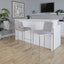Fuji - Contemporary And Modern Elegance High Back Barstool