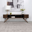 Stewart - TV Stand With Sliding Doors - Walnut
