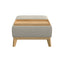 Reversible Tray Ottoman - Tan