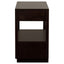 2 Drawer Nightstand With Trim And USB Charging - Brown