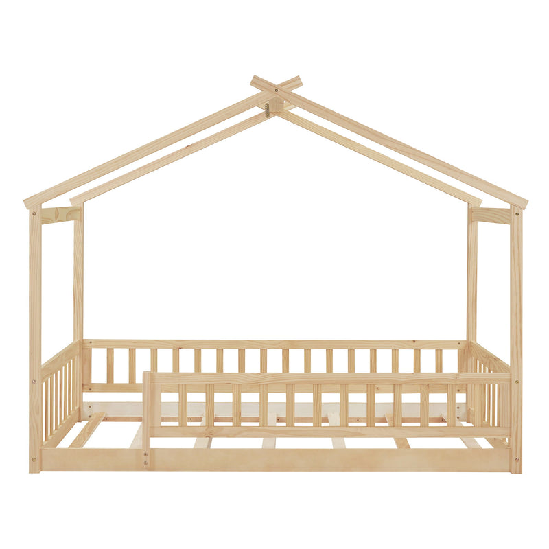 Bed House Bed Frame With Fence