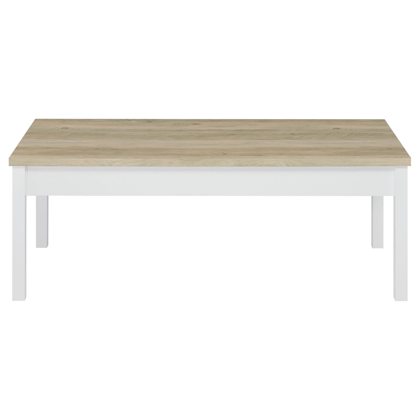 Quintara - 3 Piece Coffee Table Set - Natural / White