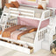 Bunk Bed With Drawers, Ladder And Storage Staircase