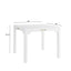 Alleyville - Square Dining Table With Storage Drawer - White