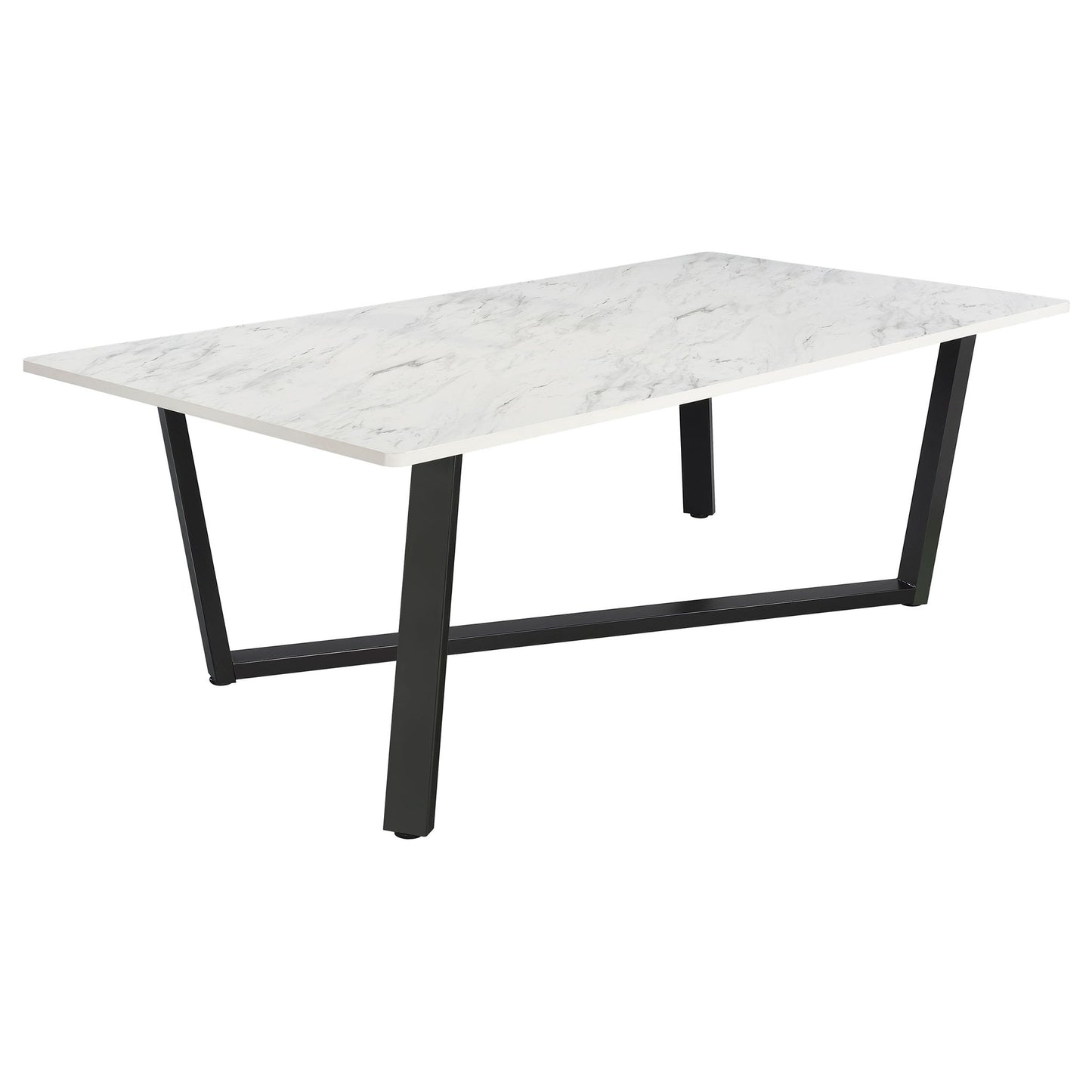 Vesper - Dining Rectangular Table - White Marble