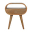 Circular Open Bedside Nightstand