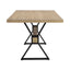 Elevated - Farmhouse Dining Table With X Shaped Legs - Light Ash