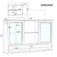 Double Sink Bathroom Vanity Set With Wall Mount Mirror Cabinet