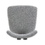 Modern Upholstered Armless Dining Chairs With Metal Legs