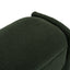 Elegant Long Shaped Storage Ottoman Bench, Boucle Material, Simple And Grand Design - Dark Green