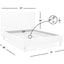 Stockholm - Modern Wavy Headboard Platform Bed