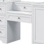 Double Sink Bathroom Vanity With Countertop, 2 Ceramic Sinks, 6 Drawers, Soft Close Design