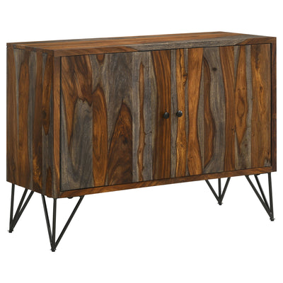Komomo - 1 Adjustable Shelf Accent Cabinet - Gray