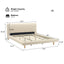 Chunky - California King Bed Frame - Beige
