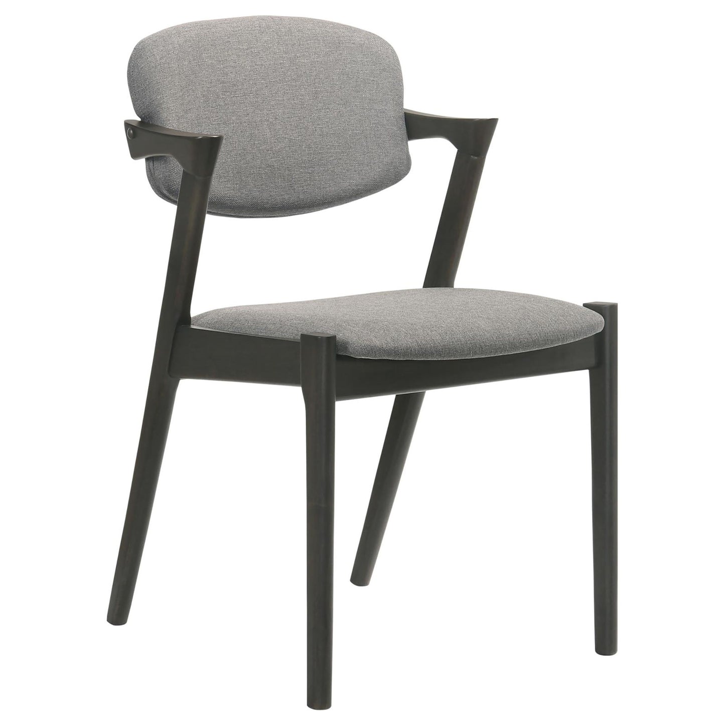 Modern Dining Chair And Zigzag Arm Design (Set of 2)
