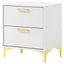 Karena - 2 Drawer Rectangular Nightstand - White