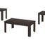 Table Set, Coffee, End, Side, Accent For Living Room, Transitional (Set of 3) - Oak