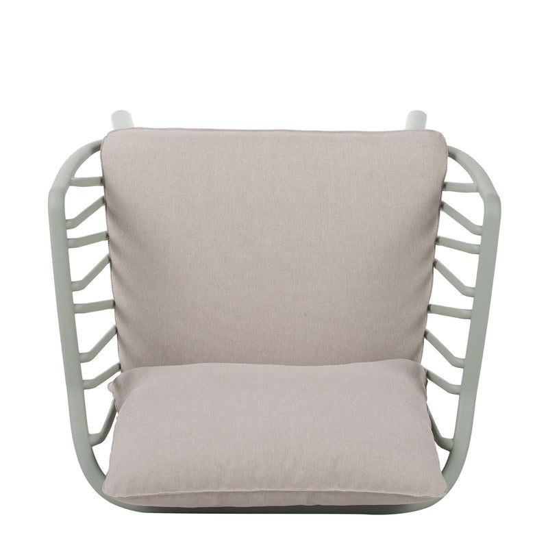 Huron - Outdoor Patio Club Chair (Set of 2) - Beige / Light Green