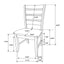 Padded Seat Side Chairs With Tapered Slats (Set of 2)