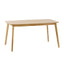 Retro Dining Table With Faux Wood Top