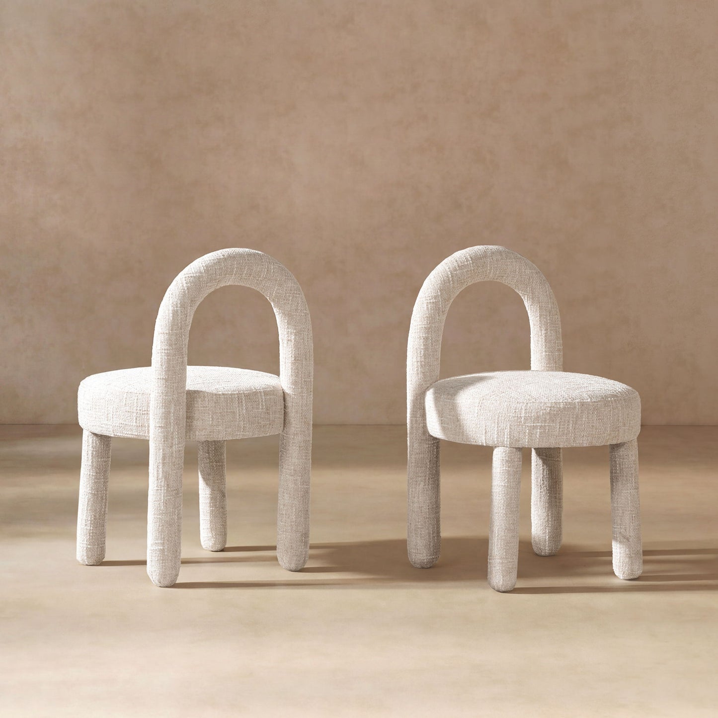 Penny - Round Arched Fully Upholstered Dining Side Chair (Set of 2)