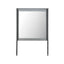 Lorenzo - Large Scale Mirror With Sleek Frame And Glittered Detailing - Silver