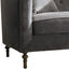 Sidonia - Loveseat With 2 Pillows - Gray