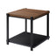 Linea - 3 Piece Occasional Set (1 Coffee & 2 End Tables) - Black / Brown