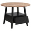 Arunda Yukon - Round Counter Height Dining Table With Pedestal Base And Built In Drawer - Oak