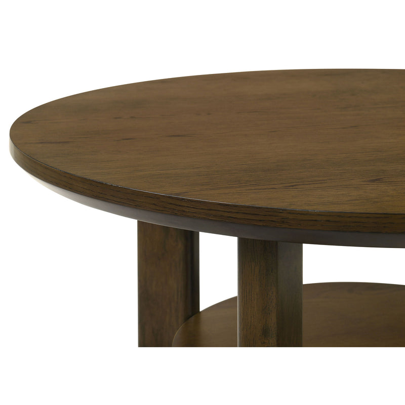Crispin - Round Table With Lower Shelf
