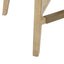 Design Swivel Counter Stool With Low Back Support Polyester And Solid Wood - Cream