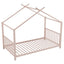 Metal House Platform Bed With Modern Design And Durable Frame
