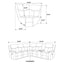 Salerno - Upholstered Power Reclining Sectional Sofa - Dark Gray
