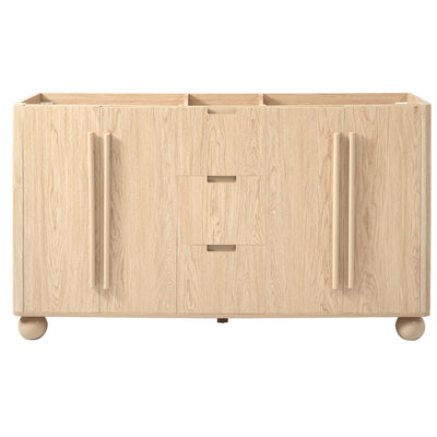Bathroom Vanity Cabinet Only, 3 Drawers 4 Doors, Soft Close, Adjustable Shelf - Wood