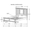 Durable Construction Panel Bed