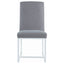 Upholstered Dining Chair Set With Base (Set of 2) - Gray