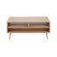 Astro - Contemporary Coffee Table - Natural / White