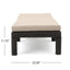 Puerta - Chaise Lounge Frame Cushion Outdoor Wicker Iron - Beige / Dark Brown