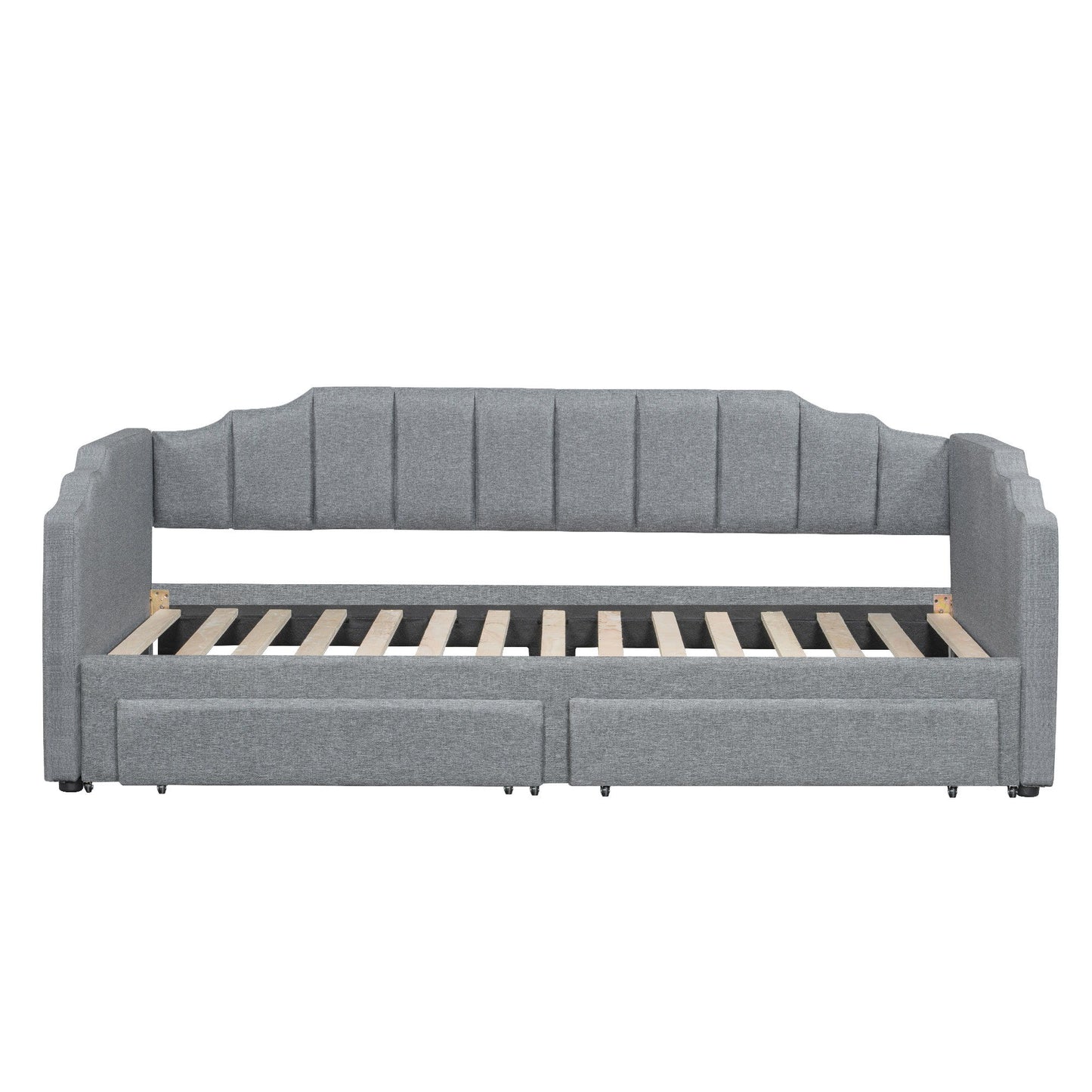 Extendable Daybed With LED Light And 2 Storage Drawers