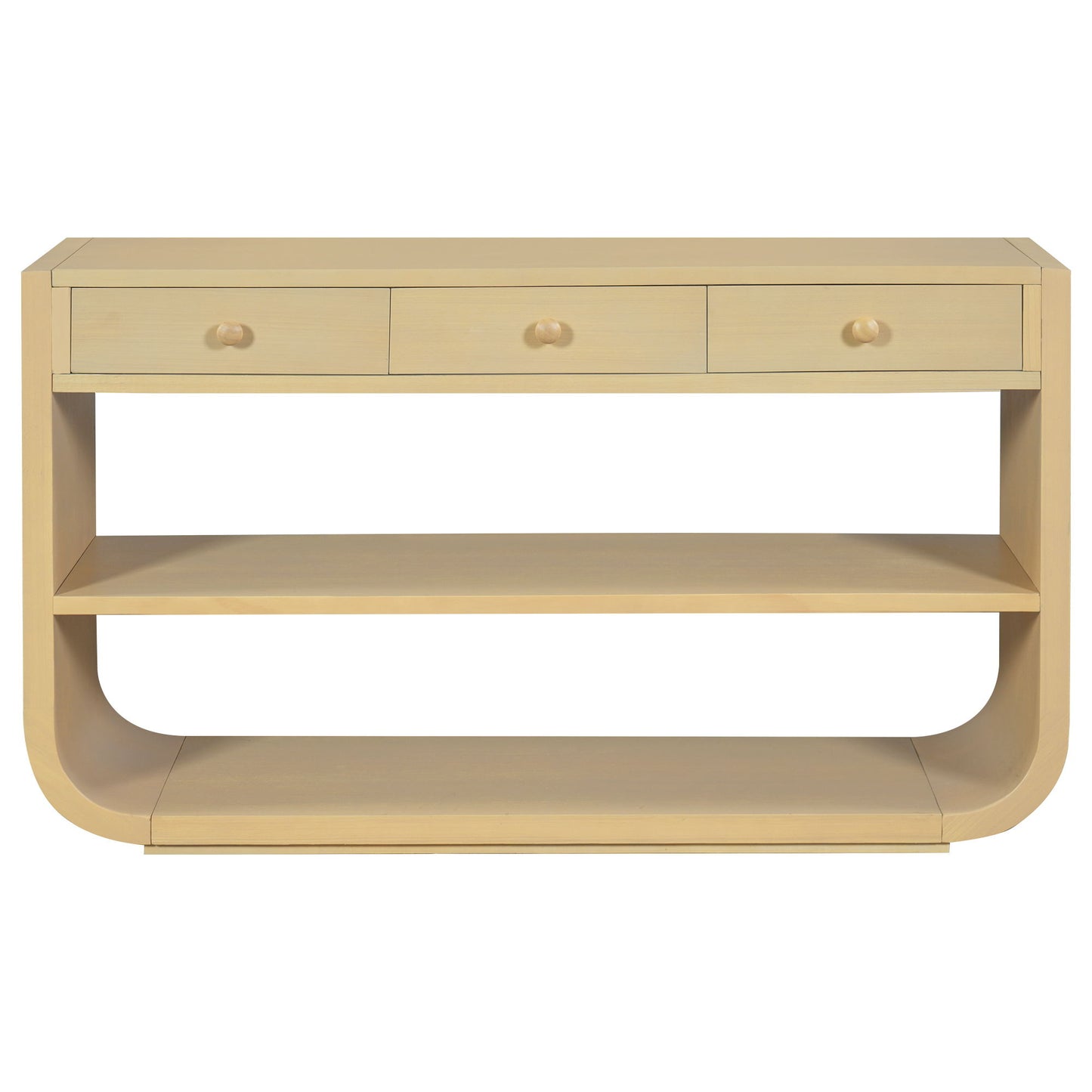 Console Table With 3 Soft Close Drawers & 2 Open Shelves