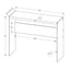 Accent Console Table For Entryway, Glossy Spacious Surface