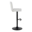 Henry - Contemporary Adjustable Barstool & Swivel With Rounded T Footrest (Set of 2)