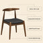 5 Piece Dining Set With 1 Table And 4 Upholstered Chairs - Walnut / Black