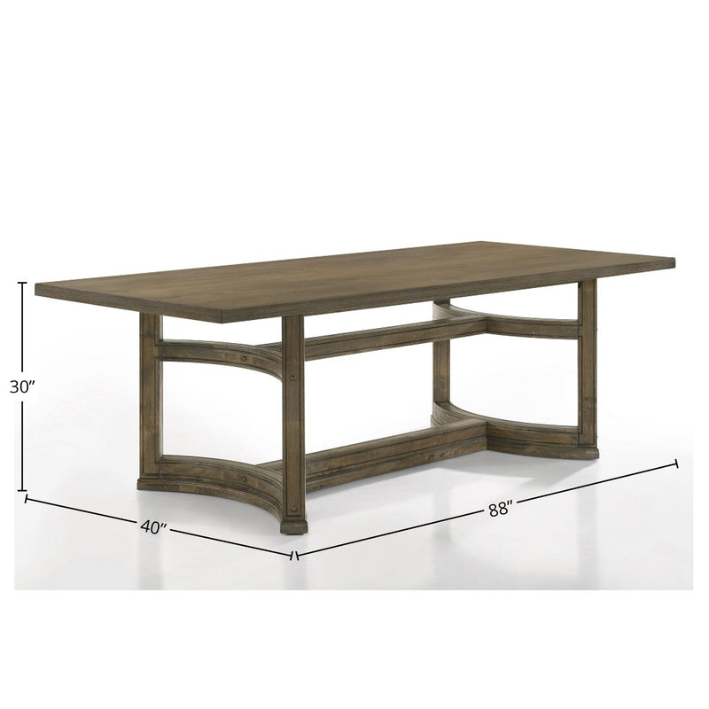 Parfield - Mesa de comedor desgastada - Roble