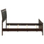 Full Panel Bed With Tufted Headboard Frame - Brown