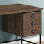 Computer Desk For Home Office, Laptop, 3 Storage Drawers, Contemporary & Moder