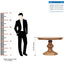 Round Turned Dining Table - Oak