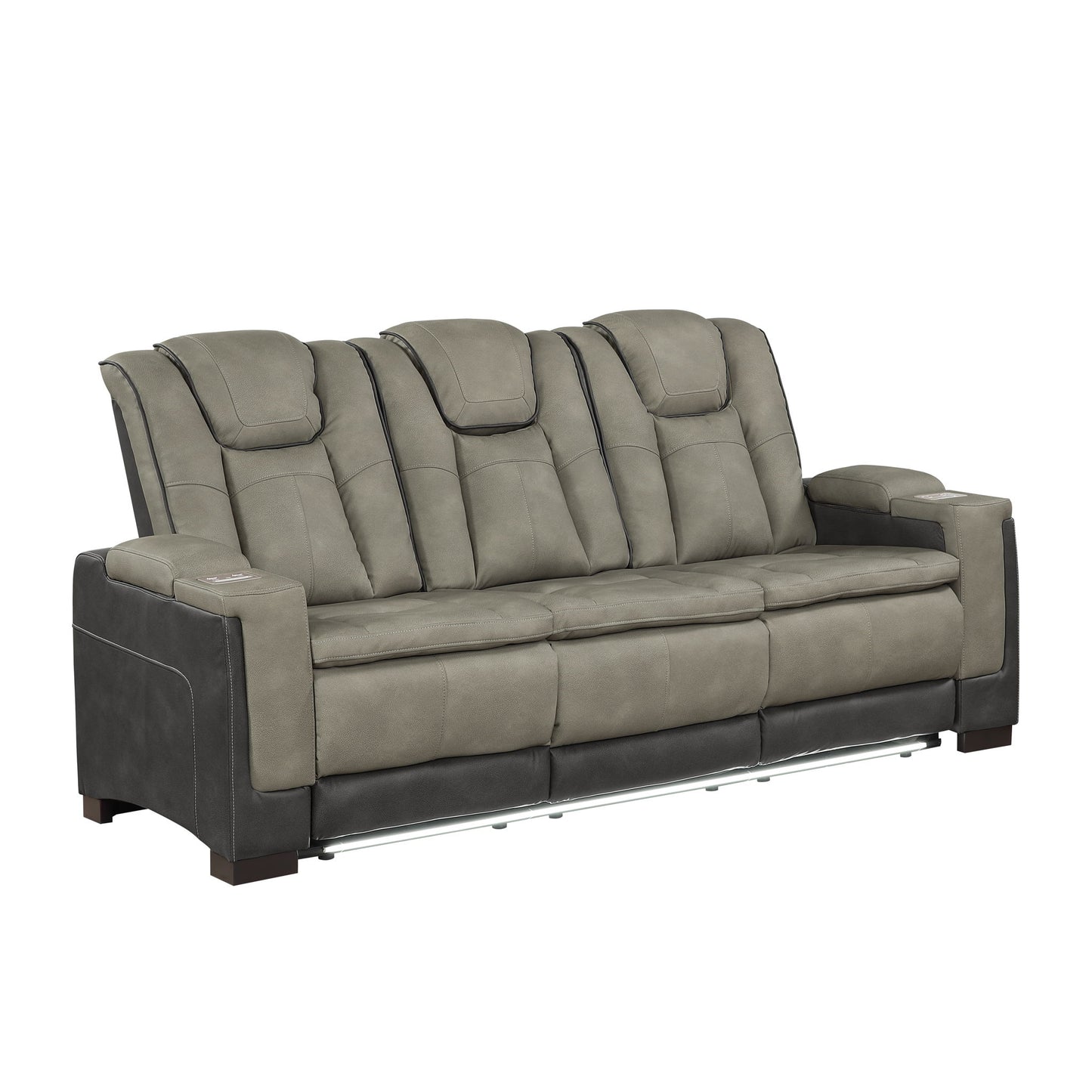 Bruno - Power Reclining Sofa With LED Lighting